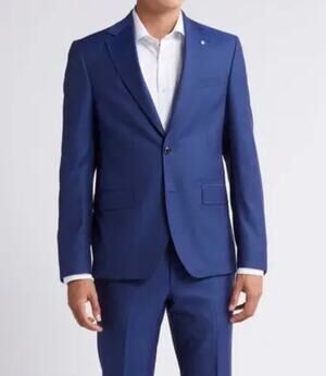 New Ted Baker Roger blue suit jacket blazer 42R